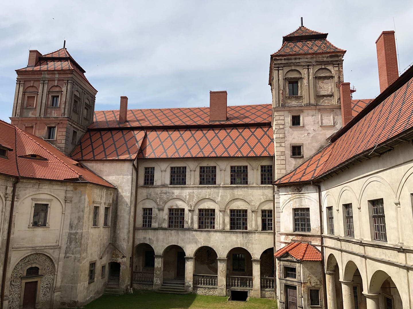 Dziedziniec Zamku w Niemodlinie.