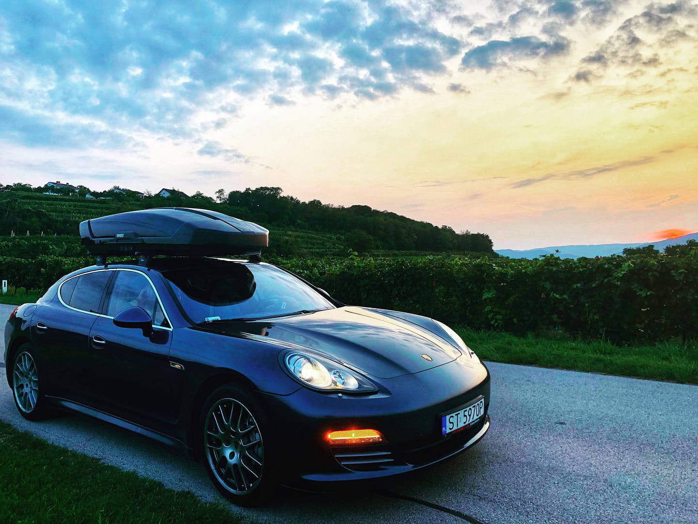 Zachód słońca w Kremstal.