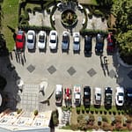 Nasz parking z lotu ptaka, a raczej drona.